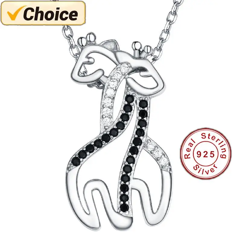 Cute Giraffe Animal Necklace Sterling Silver Pendant Birthday Anniversary Giraffe Jewelry Gift for Women
Cute Giraffe Animal Necklace Sterling Silver Pendant Birthday Anniversary Giraffe Jewelry Gift for Women