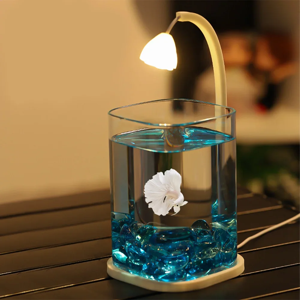 2025 Table Lamps Glass Betta Fish Tank with Light Indoor Lighting Breathable Lid Home Desktop Aquarium Office Decor
2025 Table Lamps Glass Betta Fish Tank with Light Indoor Lighting Breathable Lid Home Desktop Aquarium Office Decor