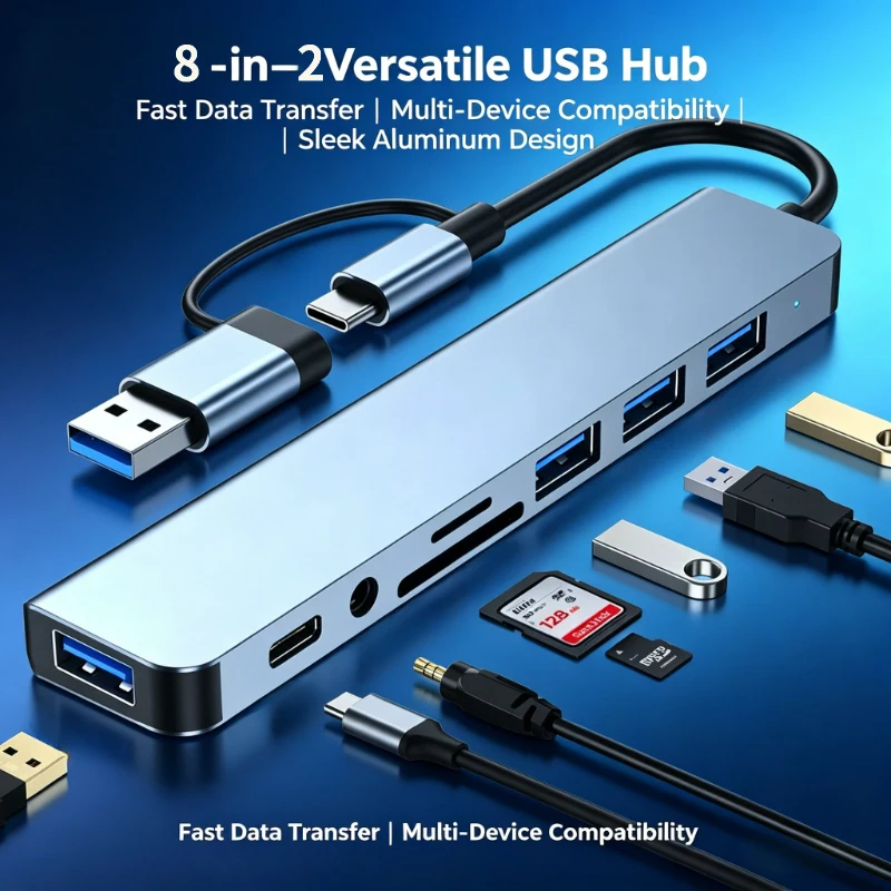 USB C HUB Type C Splitter Thunderbolt 3 Docking Station Laptop Adapter With For Macbook Air M1 iPad Pro RJ45 HDMI
USB C HUB Type C Splitter Thunderbolt 3 Docking Station Laptop Adapter With For Macbook Air M1 iPad Pro RJ45 HDMI