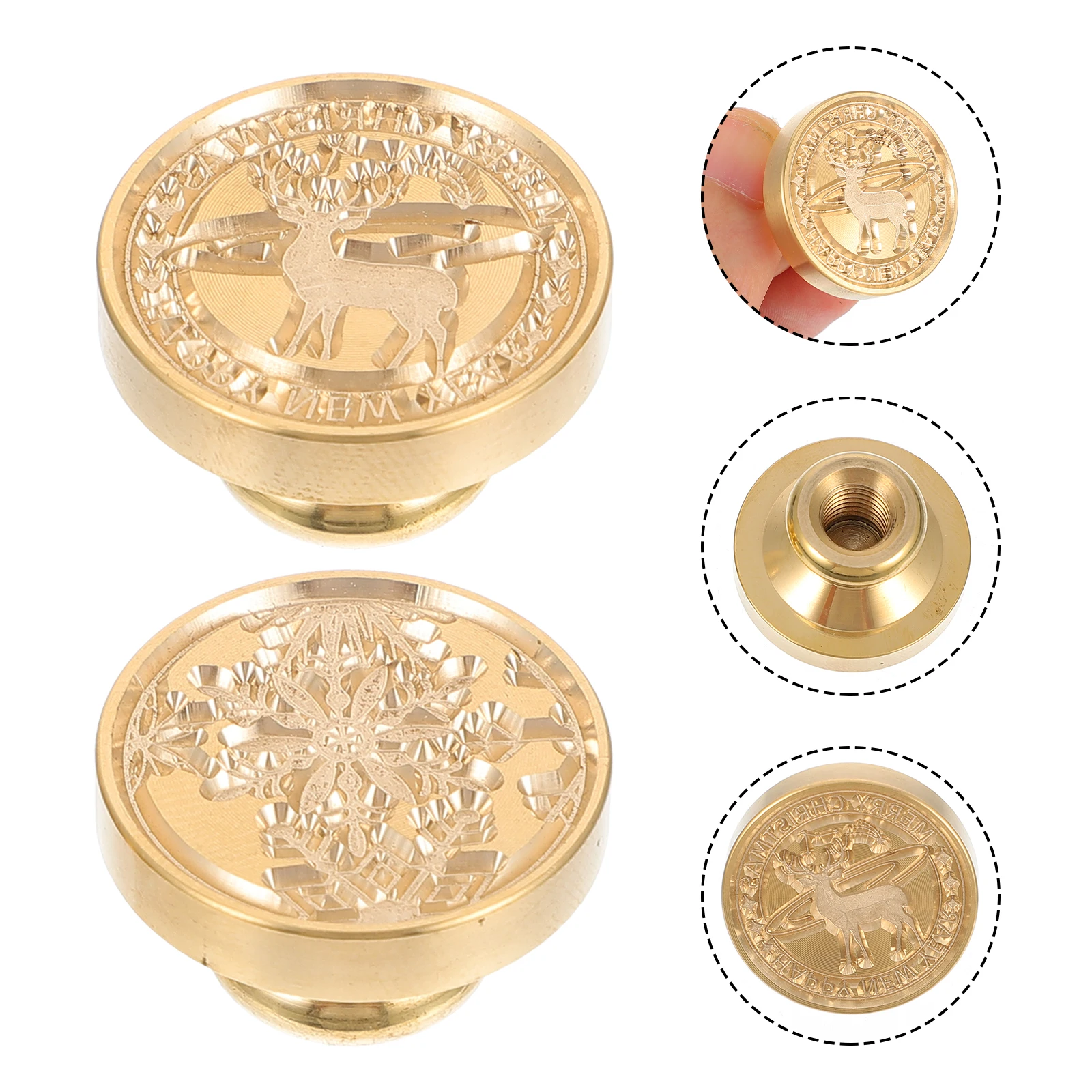 2Pcs Fire Wax Seal Stamp Heads Durable Christmas Style Envelope Sealer Mini Alloy Stamps for Invitations Xmas Gifts
2Pcs Fire Wax Seal Stamp Heads Durable Christmas Style Envelope Sealer Mini Alloy Stamps for Invitations Xmas Gifts