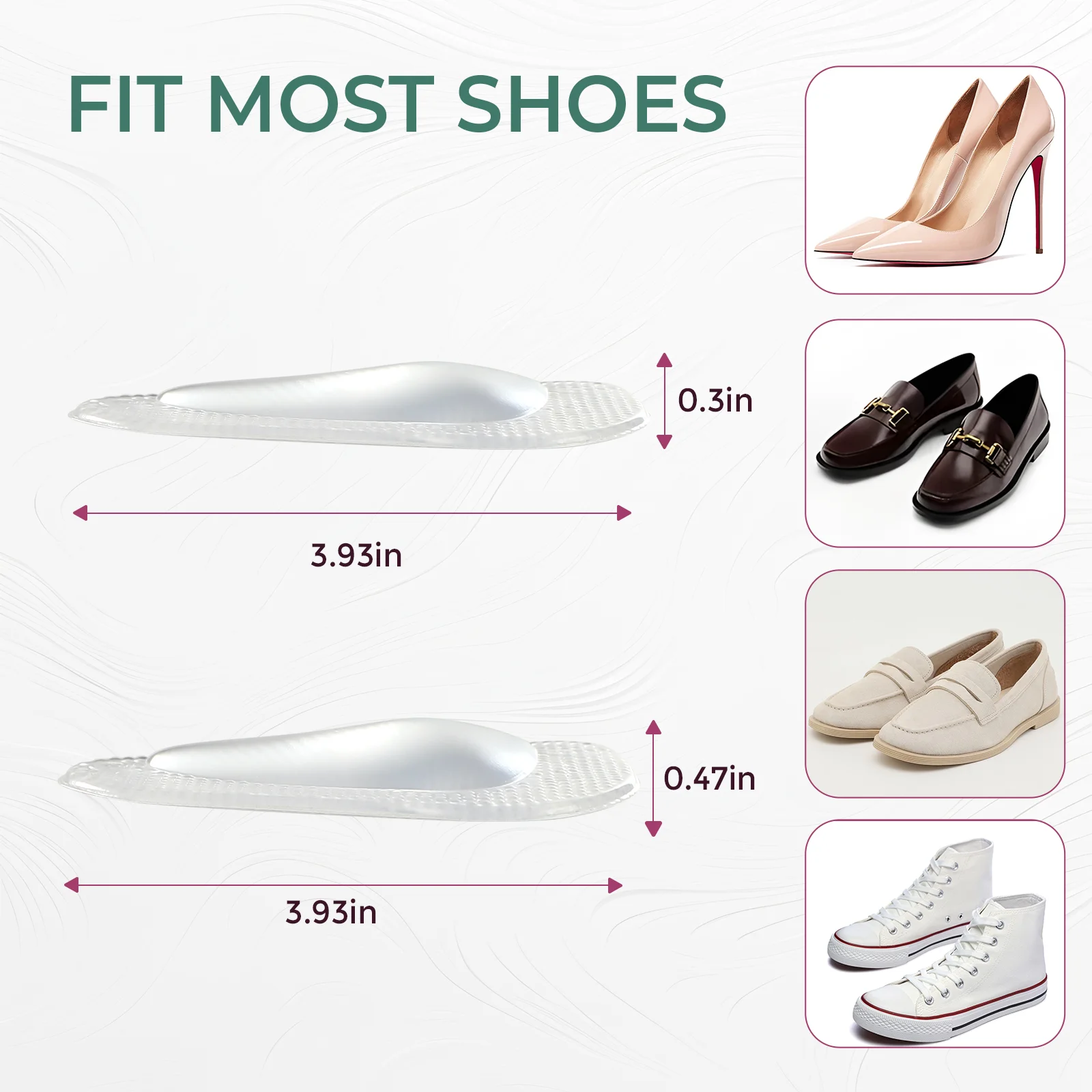 Silicone Gel Orthopedic Insoles for Shoes Women Flat Feet Arch Support Foot Insoles for Plantar Faciitis Pain Relief Shoe Pads 
Silicone Gel Orthopedic Insoles for Shoes Women Flat Feet Arch Support Foot Insoles for Plantar Faciitis Pain Relief Shoe Pads