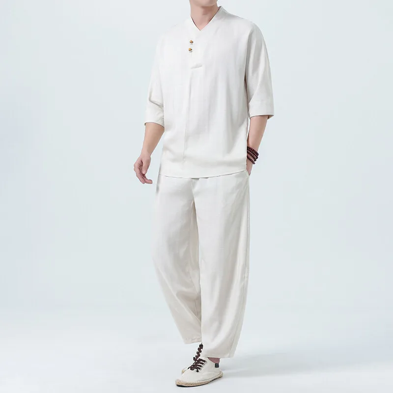 GIOIOMen's suit,2025Spring and Summer New Cotton and Linen Loose Thin Casual Two-Piece SuitTT-shirt+Trousers,Fashion Men's Wear
GIOIOMen's suit,2025Spring and Summer New Cotton and Linen Loose Thin Casual Two-Piece SuitTT-shirt+Trousers,Fashion Men's Wear