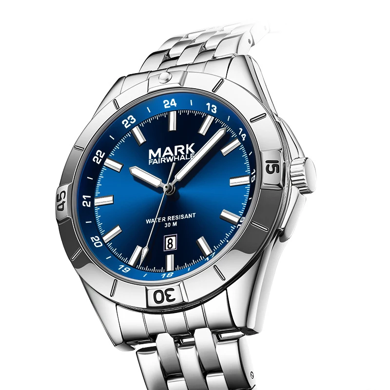 Mark Fairwhale men's multifunctional business quartz watch, sporty and casual wristwatch, a must-have for travel and parties
Mark Fairwhale men's multifunctional business quartz watch, sporty and casual wristwatch, a must-have for travel and parties