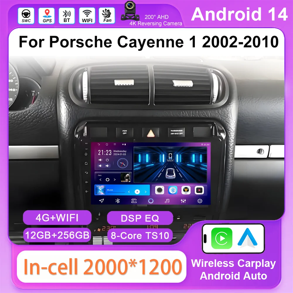 Автомобильный Android 14, стерео радио для Porsche Cayenne 1 2002-2010, авто мультимедийный видеоплеер, GPS-навигация, QLED-экран, Bluetooth 4G
Автомобильный Android 14, стерео радио для Porsche Cayenne 1 2002-2010, авто мультимедийный видеоплеер, GPS-навигация, QLED-экран, Bluetooth 4G