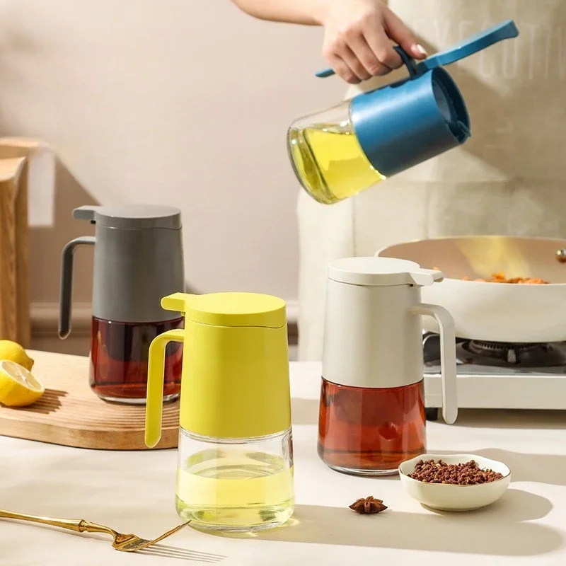 Handheld Flip Glass Oil Pot for Household Use Large Capacity Sealed Leak Proof Oil Bottle Kitchen Dust-proof No Oil Hanging
Handheld Flip Glass Oil Pot for Household Use Large Capacity Sealed Leak Proof Oil Bottle Kitchen Dust-proof No Oil Hanging