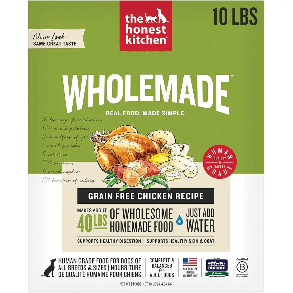 Корм для людей Wholemade ™ Влажный корм для собак, беззерновой, с курицей, 10 фунтов (таким образом, 40 фунтов в итоге)
Корм для людей Wholemade ™ Влажный корм для собак, беззерновой, с курицей, 10 фунтов (таким образом, 40 фунтов в итоге)