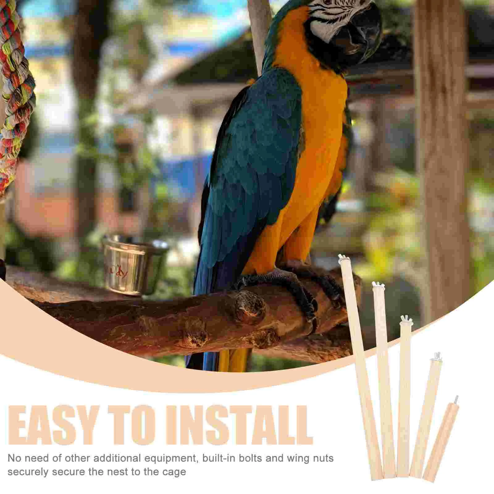 5 Pcs Parrot Standing Pole Perch Toy Bird Cages Stands for Parrots Parakeet Perches Hamster Chew Toys Accessories Pet
5 Pcs Parrot Standing Pole Perch Toy Bird Cages Stands for Parrots Parakeet Perches Hamster Chew Toys Accessories Pet