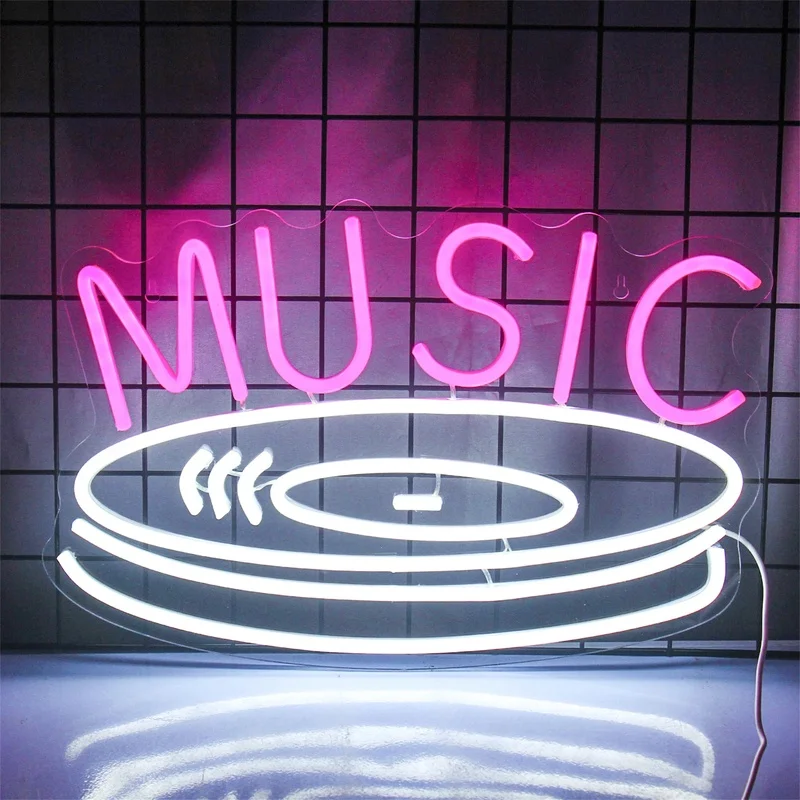 Music Record Neon Light Custom LED Logo Studio Bedroom Murals Personalized Home Derco 5/12V USB Bar Shop Party Room House Sign
Music Record Neon Light Custom LED Logo Studio Bedroom Murals Personalized Home Derco 5/12V USB Bar Shop Party Room House Sign