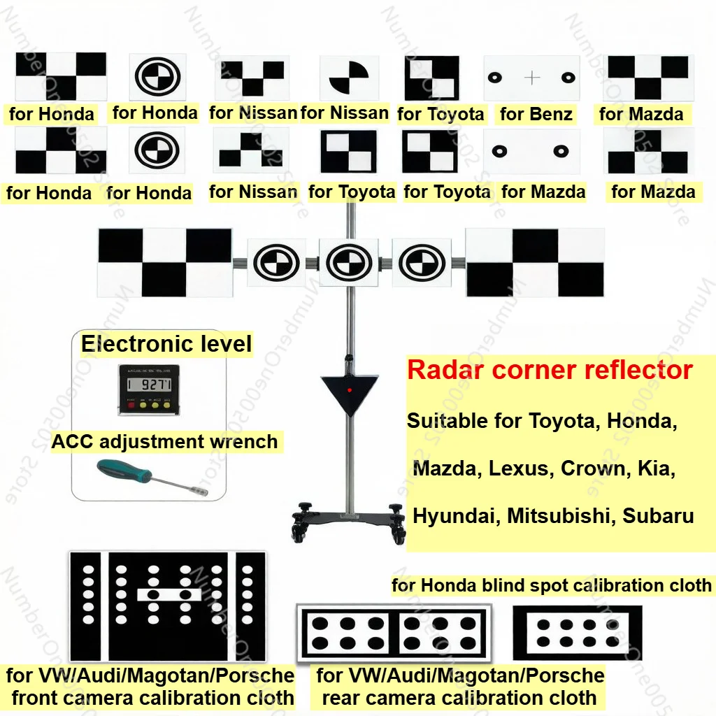 Complete ADAS Calibration Kit ACC mmWave Radar Japanese Cars, Front Rear Camera for Toyota Honda VW Benz, for Honda Blind Spot
Complete ADAS Calibration Kit ACC mmWave Radar Japanese Cars, Front Rear Camera for Toyota Honda VW Benz, for Honda Blind Spot