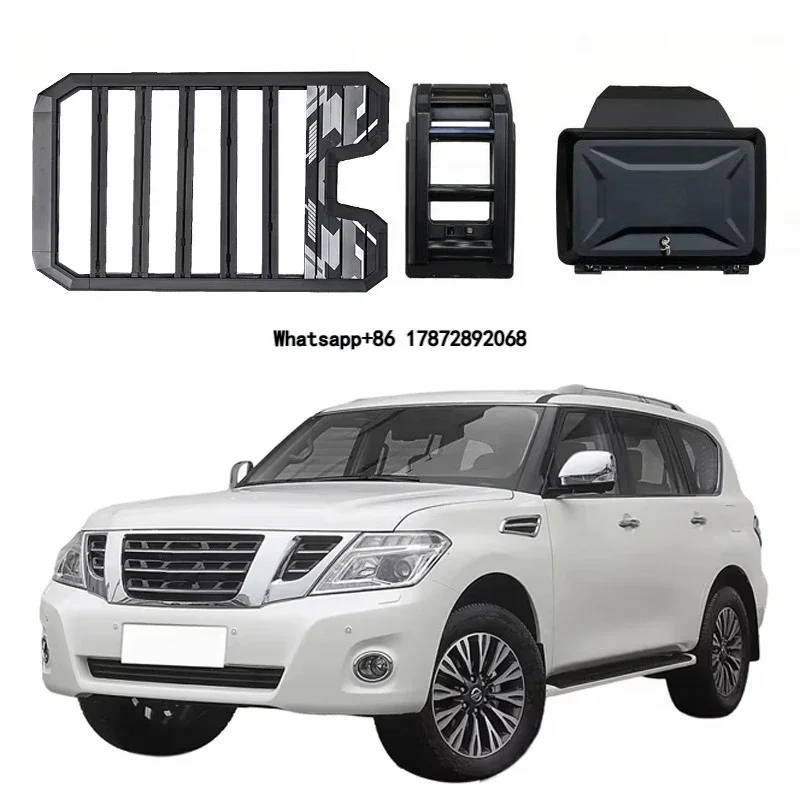 Aluminum Alloy Car Roof Cargo Luggage Rack Baskets Side Ladder Side Box for Patrol Y63 Y62 2012-2022 2024-2026
Aluminum Alloy Car Roof Cargo Luggage Rack Baskets Side Ladder Side Box for Patrol Y63 Y62 2012-2022 2024-2026