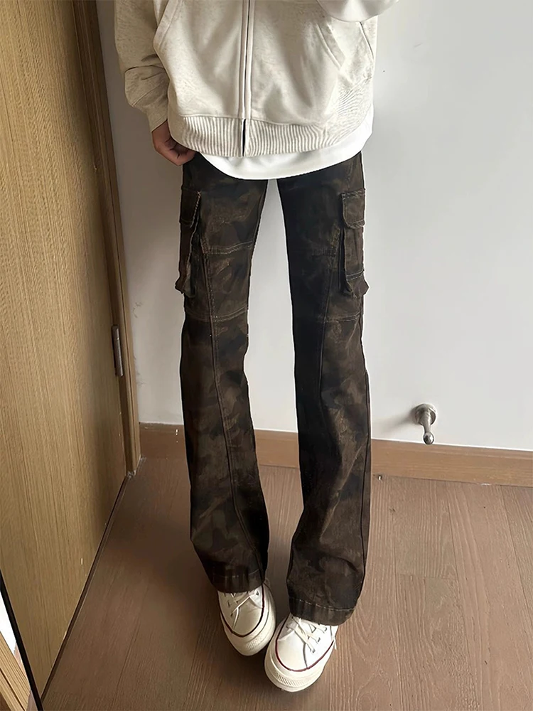 Camouflage Workwear Pants Men's Straight Leg Multi-ket Denim Jeans American Vibe Trendy Brand Deconstructed Casual Trousers
Camouflage Workwear Pants Men's Straight Leg Multi-ket Denim Jeans American Vibe Trendy Brand Deconstructed Casual Trousers