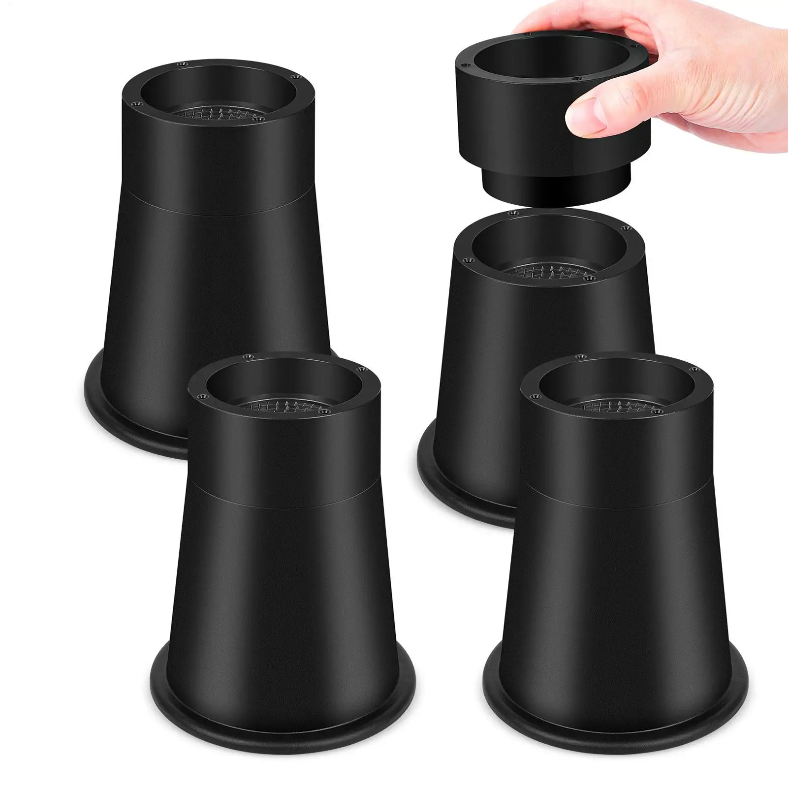 4pcs Rubber Bed Riser Round Furniture Height Increasing Pad Adjustable Bed Leg Extender Stand For Chair Sofa Desk Couch
4pcs Rubber Bed Riser Round Furniture Height Increasing Pad Adjustable Bed Leg Extender Stand For Chair Sofa Desk Couch