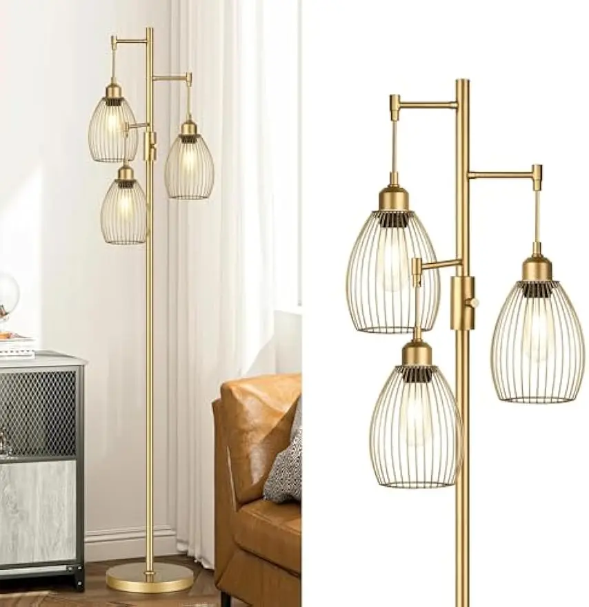 Промышленный торшер с регулируемой яркостью и 3 каплевидными головками, светодиодные лампы 800 люмен для гостиной, спальни, офиса
Промышленный торшер с регулируемой яркостью и 3 каплевидными головками, светодиодные лампы 800 люмен для гостиной, спальни, офиса