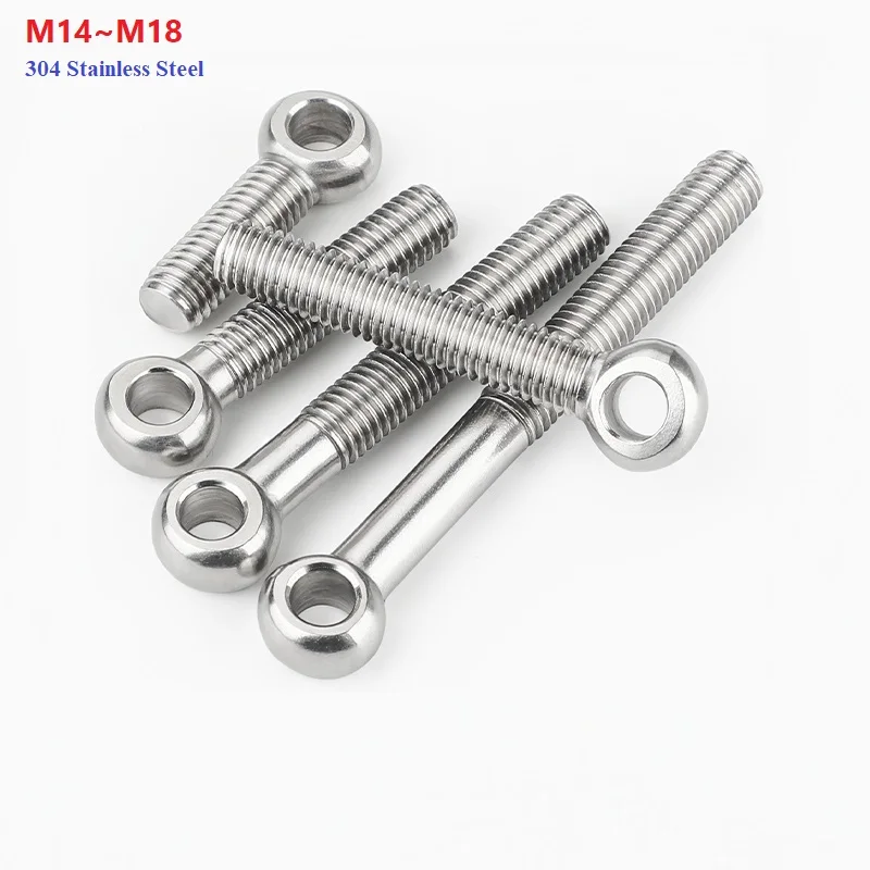 304 Stainless Steel Articulated Screw M14 M16 M18 Ring Link Bolt Fisheye Eye Slip Hole Screw New Listing
304 Stainless Steel Articulated Screw M14 M16 M18 Ring Link Bolt Fisheye Eye Slip Hole Screw New Listing