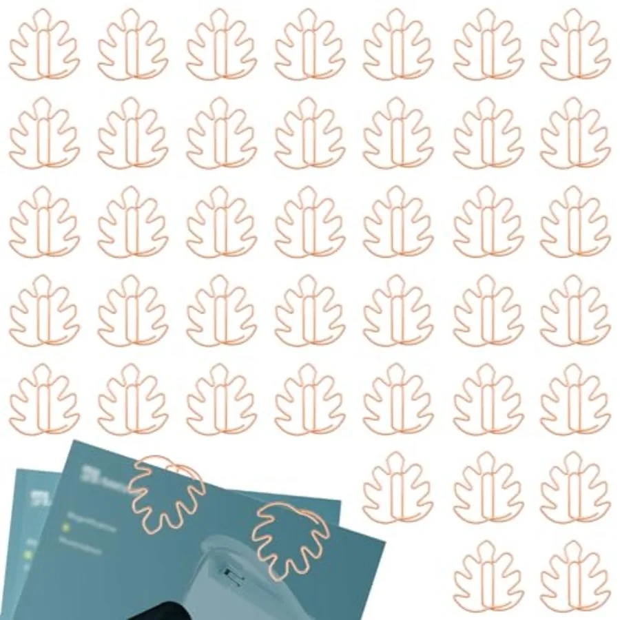 40 PCS Paperclip Bookmarks, Leaf Shape Cute Decorative Fun Clips Bookmarks, Paper Clips Page Markers for Organize Office Home
40 PCS Paperclip Bookmarks, Leaf Shape Cute Decorative Fun Clips Bookmarks, Paper Clips Page Markers for Organize Office Home