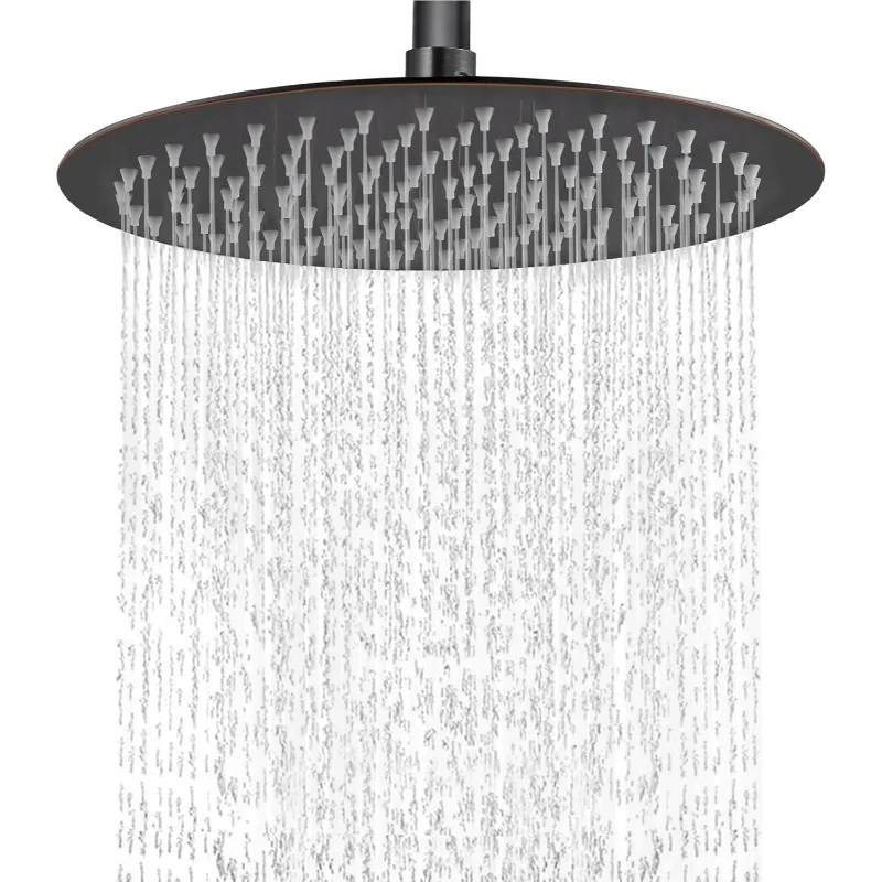 Round Rainfall Shower Head High Pressure Stainless Steel Waterfall Large Rain Shower Head Ultra Thin Design,
Round Rainfall Shower Head High Pressure Stainless Steel Waterfall Large Rain Shower Head Ultra Thin Design,