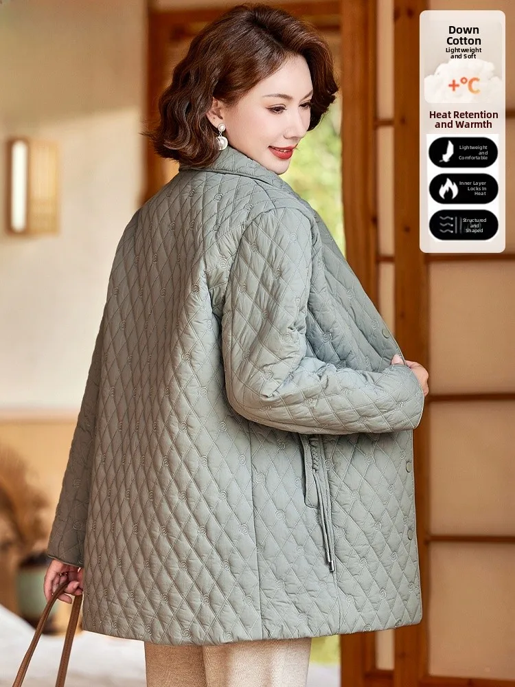 Faionable Lightweight down Cotton Jaet for Middle-Aged Women Autumn Winter Outerwear Loose Fit Open Cardigan Sle
Faionable Lightweight down Cotton Jaet for Middle-Aged Women Autumn Winter Outerwear Loose Fit Open Cardigan Sle