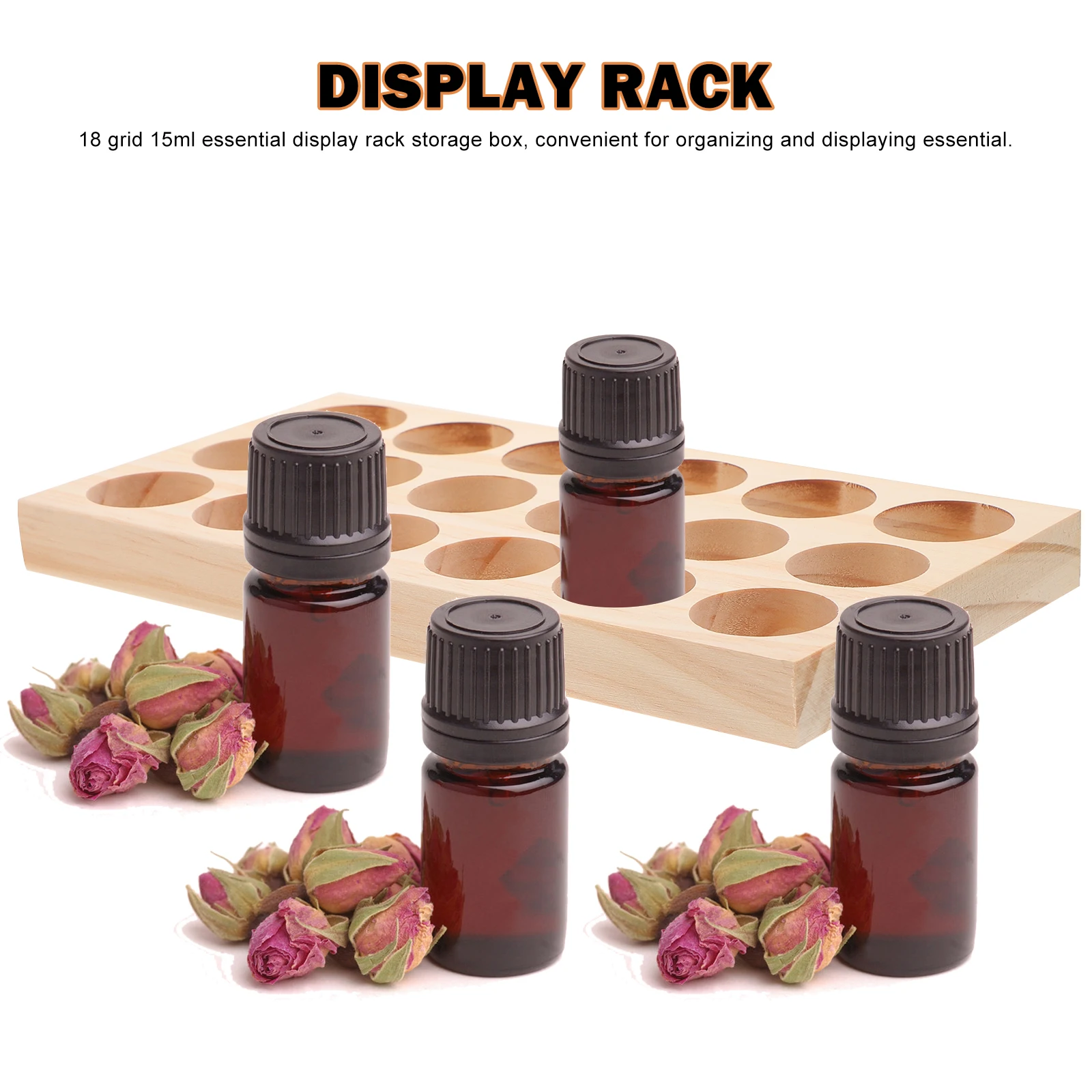 18 Slots Essential Oil Storage Organizer Wooden Essential Oil Display Stand Portable Bottle Holder Perfume Bottle Case 
18 Slots Essential Oil Storage Organizer Wooden Essential Oil Display Stand Portable Bottle Holder Perfume Bottle Case