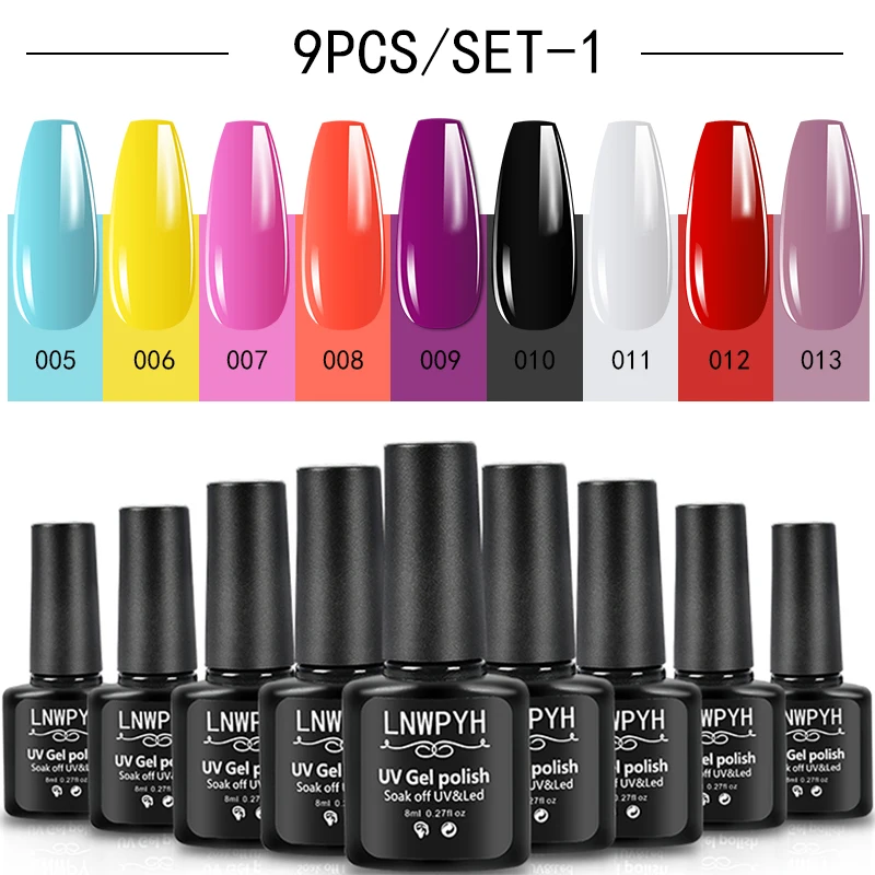 Gel Polish Nail Kit 9 Color DIY Nail Art Design All For Decoration Soak Off UV Gel Long Lasting Manicure Painting Gel Vernis Set
Gel Polish Nail Kit 9 Color DIY Nail Art Design All For Decoration Soak Off UV Gel Long Lasting Manicure Painting Gel Vernis Set