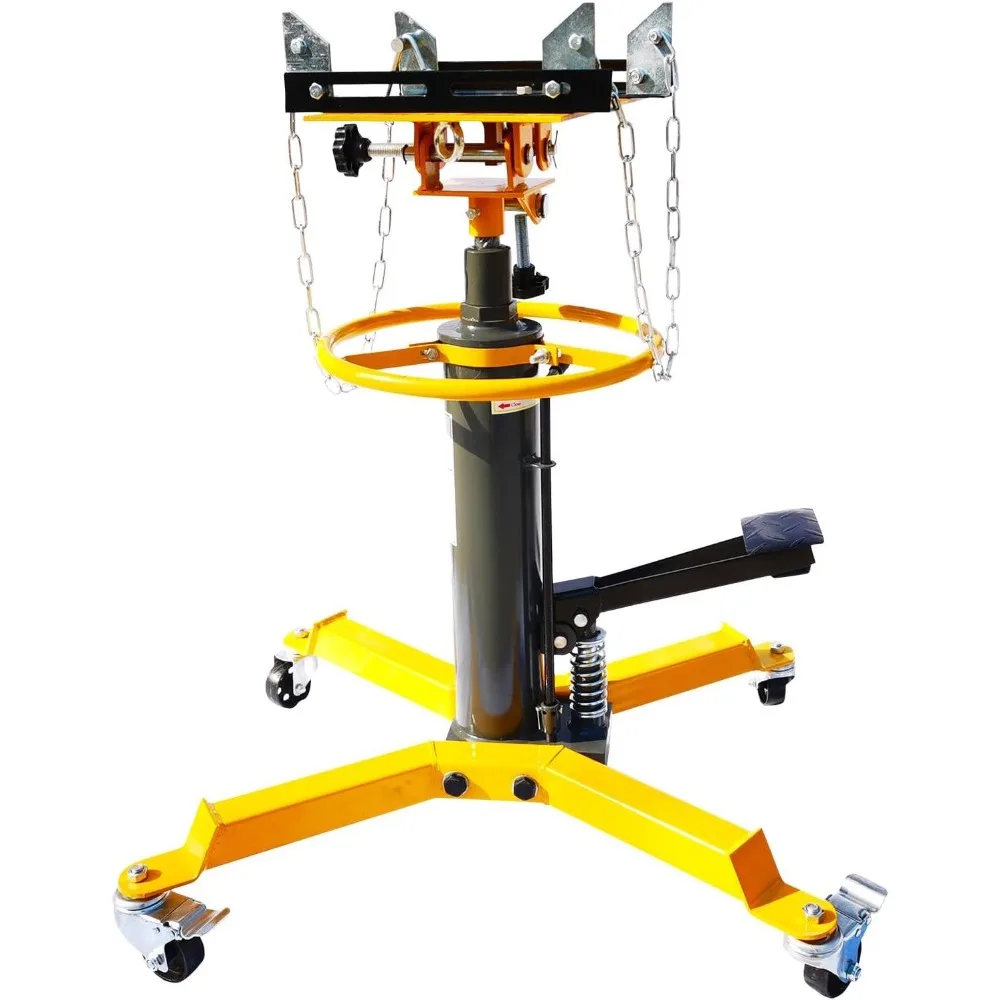 Hydraulic Telescoping Transmission Jack with 1600 lbs Capacity for Garage Use, 360° Swivel Wheel Lift Hoist
Hydraulic Telescoping Transmission Jack with 1600 lbs Capacity for Garage Use, 360° Swivel Wheel Lift Hoist