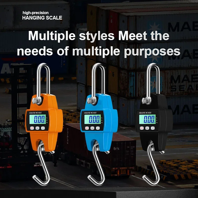 300kg High Precision Crane Scale Heavy Duty kg/Ib/N Hanging Hook Scales Portable Digital Stainless Steel Fishing Scrane
300kg High Precision Crane Scale Heavy Duty kg/Ib/N Hanging Hook Scales Portable Digital Stainless Steel Fishing Scrane