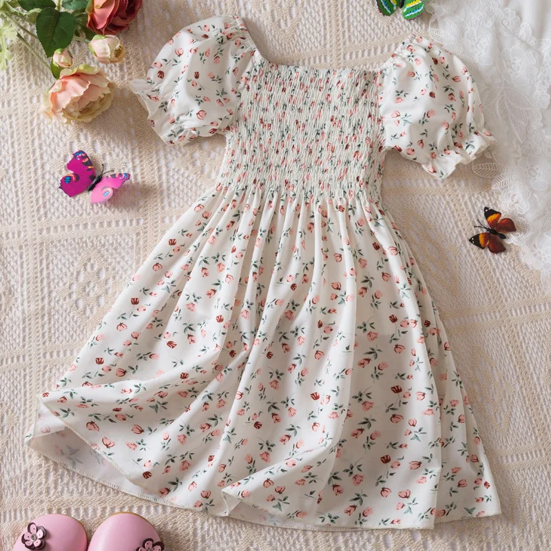 2025 spring/summer new girls' dress bubble sleeve princess dress girls holiday short sleeve floral dress for 2-6 years old
2025 spring/summer new girls' dress bubble sleeve princess dress girls holiday short sleeve floral dress for 2-6 years old
