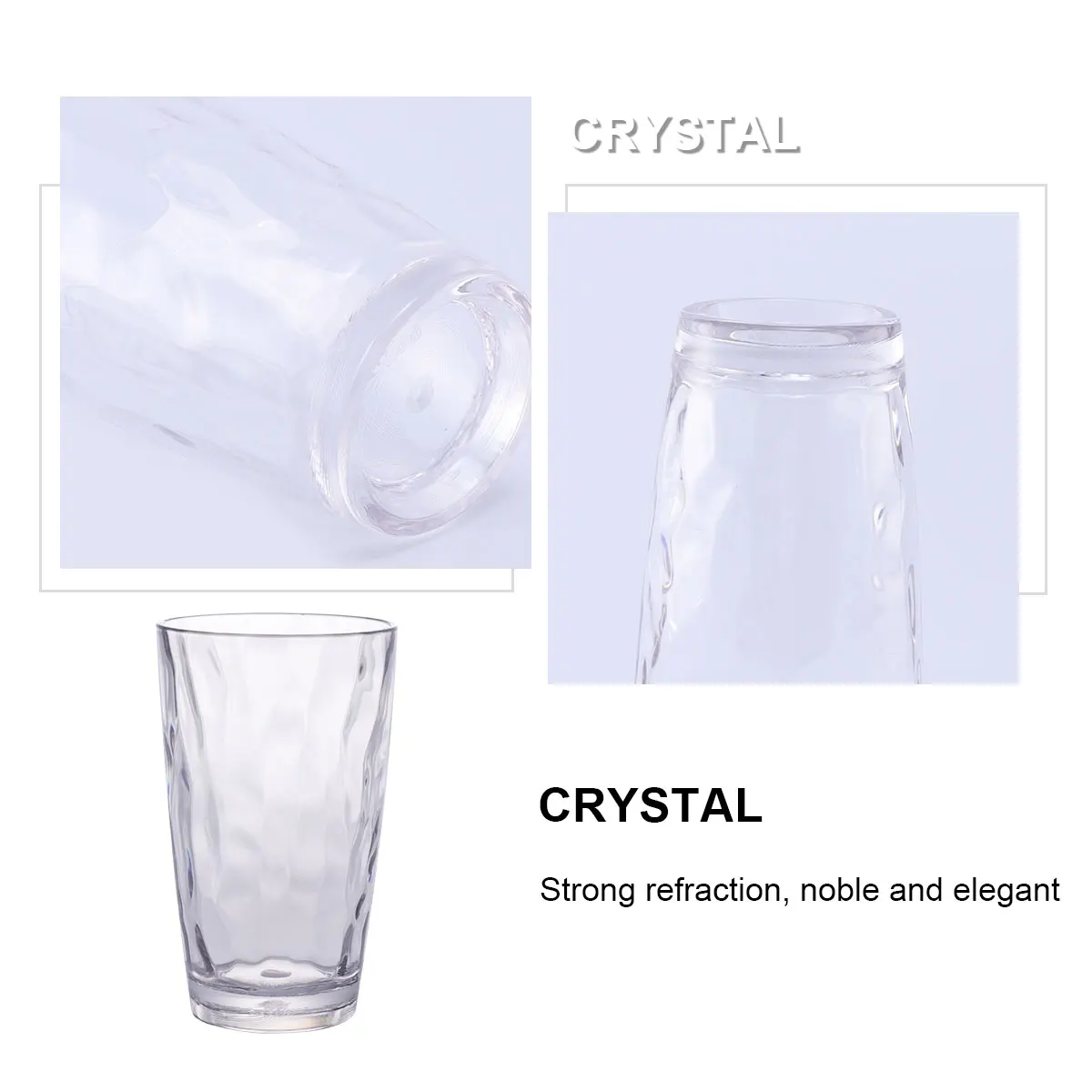 Acrylic Water Grain Cups Reusable Plastic Beer Mug Large Capacity Clear Cocktail Tumblers Bar Toothbrush Glass
Acrylic Water Grain Cups Reusable Plastic Beer Mug Large Capacity Clear Cocktail Tumblers Bar Toothbrush Glass