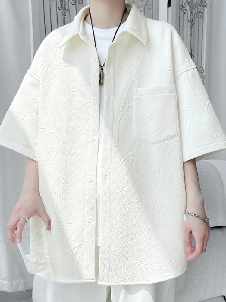 New Chinese Sle Men's irt Bamboo Embroidery Loose ort Sve Summer Trendy Casual Vintage Thin Button up Breathable
New Chinese Sle Men's irt Bamboo Embroidery Loose ort Sve Summer Trendy Casual Vintage Thin Button up Breathable