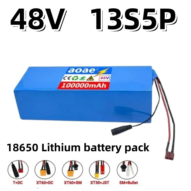 48V 100Ah 13S5P Lithium-Ion Battery Pack 100000mAh with 1000W BMS for 54.6V Electric Bicycles Scooters - Suitable with Charg
48V 100Ah 13S5P Lithium-Ion Battery Pack 100000mAh with 1000W BMS for 54.6V Electric Bicycles Scooters - Suitable with Charg