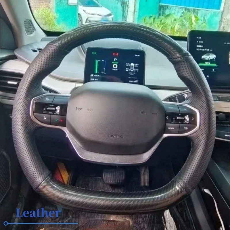 Customizable Handmade Anti-slip Breathable Genuine Leather Steering Wheel Cover For Geely Geometry C 2020 2021 2022 2023 
Customizable Handmade Anti-slip Breathable Genuine Leather Steering Wheel Cover For Geely Geometry C 2020 2021 2022 2023