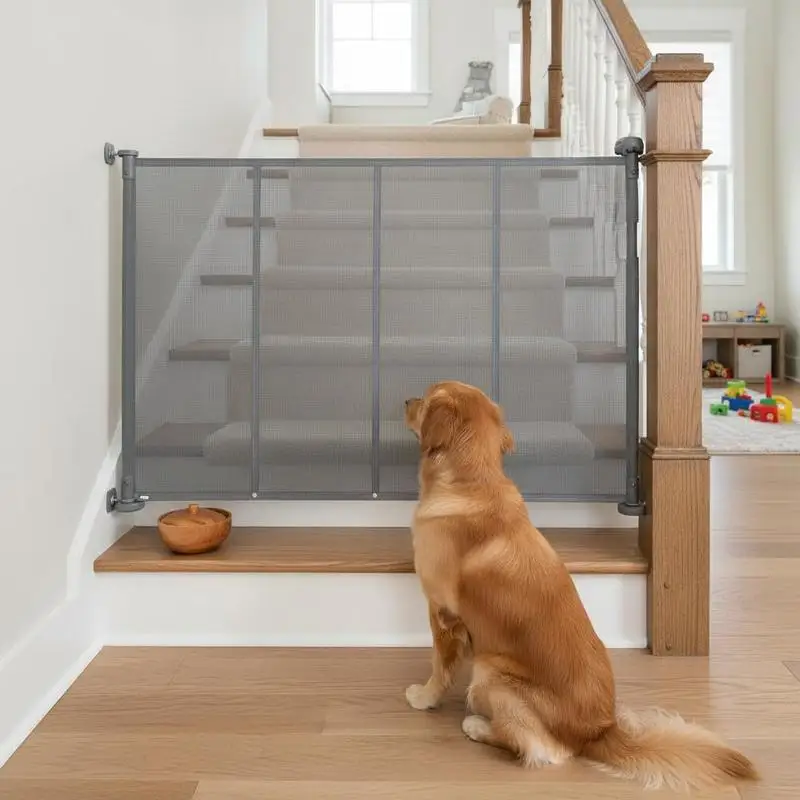 Retractable Safety Fence 34x55 Inch For Stairs Doorways Playrooms Mesh Barrier Gray Extension Design Manual Lock Adjustable
Retractable Safety Fence 34x55 Inch For Stairs Doorways Playrooms Mesh Barrier Gray Extension Design Manual Lock Adjustable