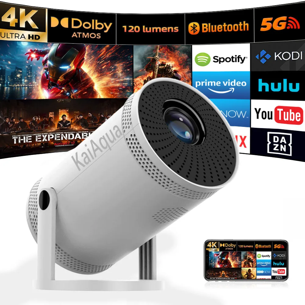 New KAIAQUA Smart Home Projector FY300 Pro 4K Dual Wifi6 120ANSI Allwinner BT5.0 1080P 1280*720P Home Cinema Outdoor Projetor
New KAIAQUA Smart Home Projector FY300 Pro 4K Dual Wifi6 120ANSI Allwinner BT5.0 1080P 1280*720P Home Cinema Outdoor Projetor