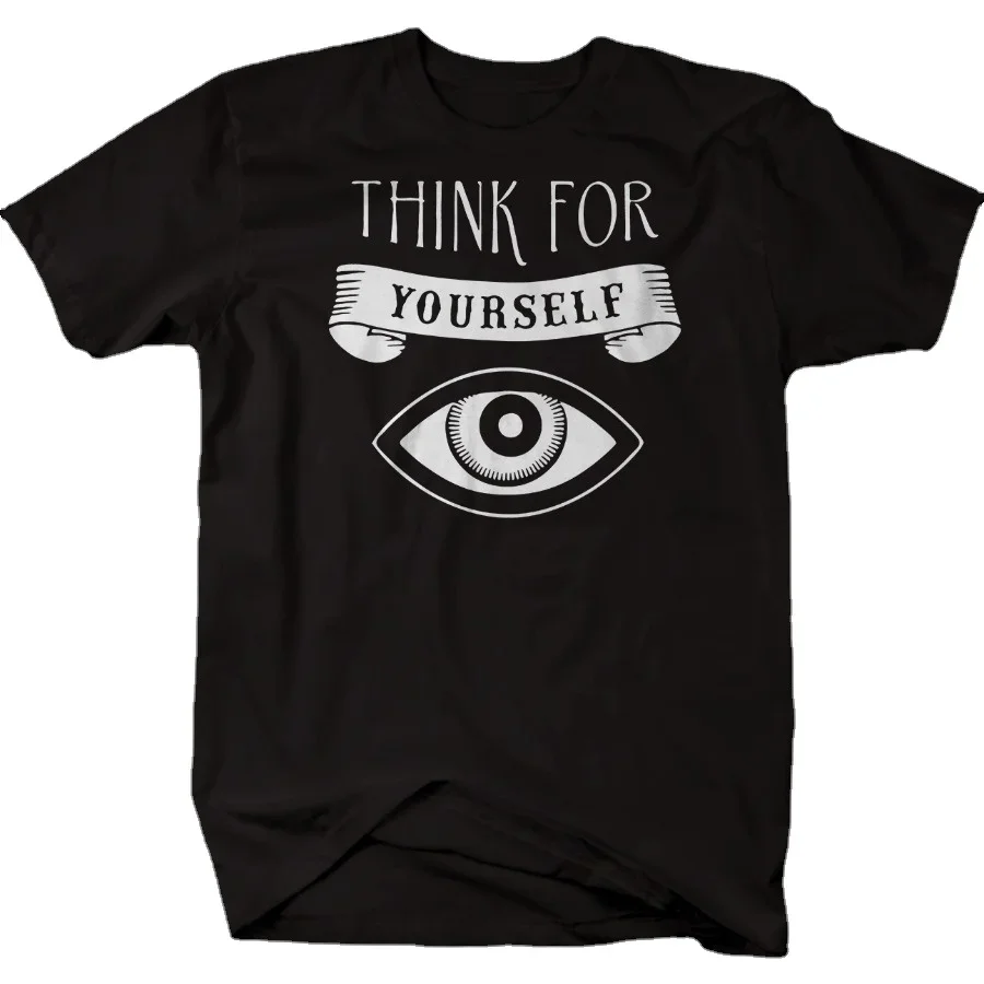 Think for Yourself All Seeing Eye T-Shirt 100% Cotton O-Neck Summer Short Sleeve Casual Mens T-shirt Size S-3XL
Think for Yourself All Seeing Eye T-Shirt 100% Cotton O-Neck Summer Short Sleeve Casual Mens T-shirt Size S-3XL