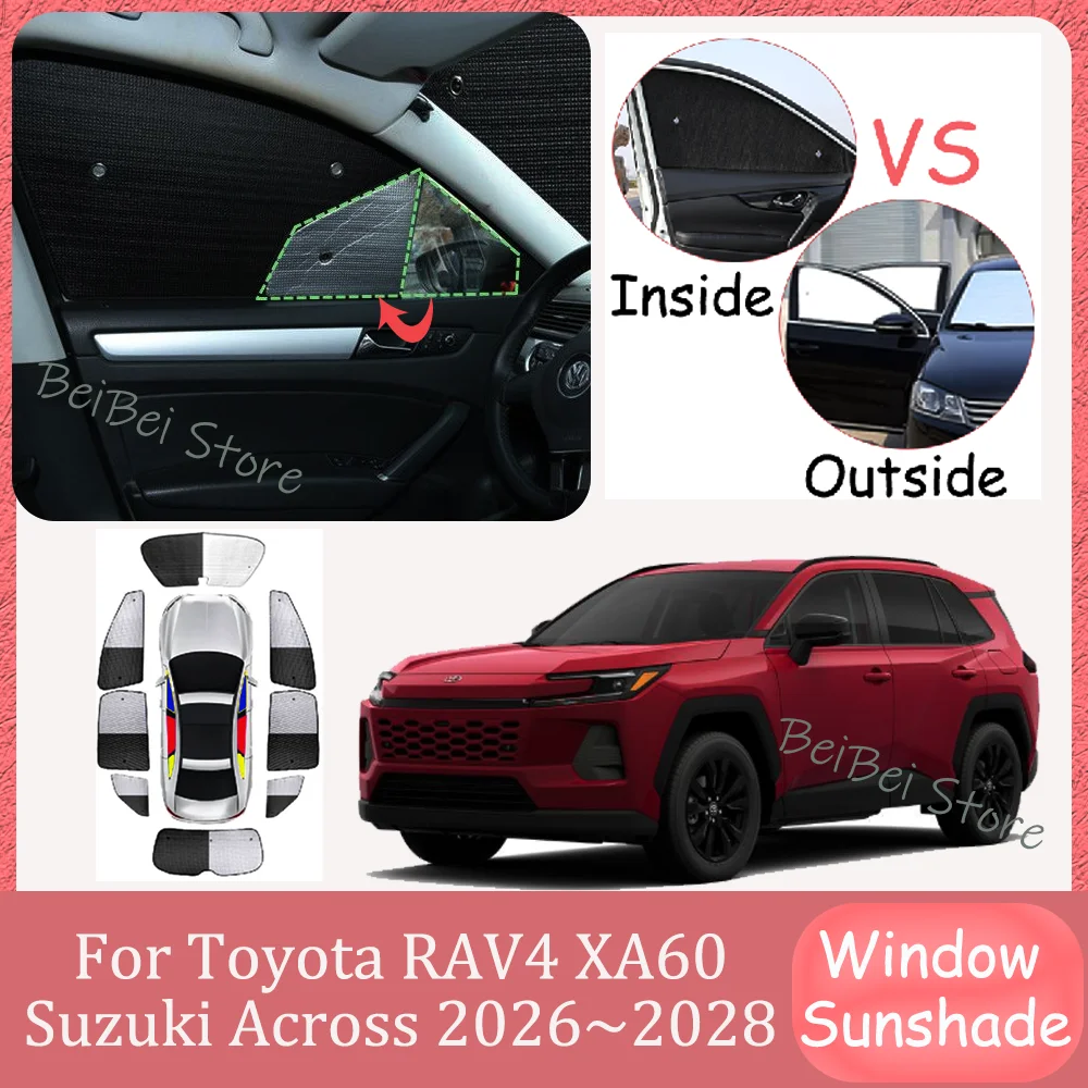 Для Toyota RAV4 XA60 Suzuki Across 2026~2028 2027: Алюминиевые солнцезащитные шторки на боковые окна и лобовое стекло, аксессуары для защиты от УФ-излучения
Для Toyota RAV4 XA60 Suzuki Across 2026~2028 2027: Алюминиевые солнцезащитные шторки на боковые окна и лобовое стекло, аксессуары для защиты от УФ-излучения