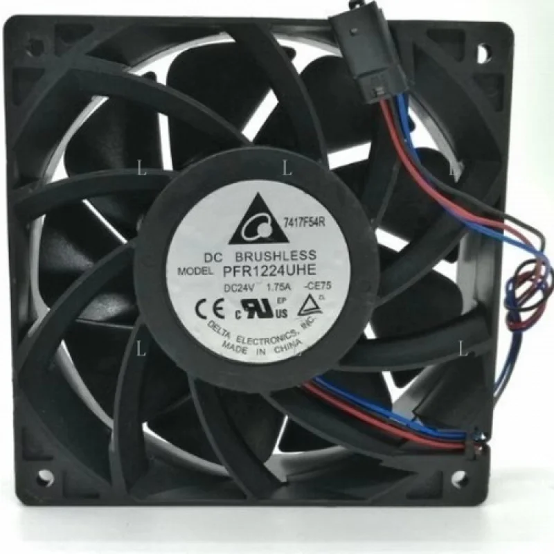 L for Delta BRUSHLESS PFR1224UHE - CE75 12038 24V 1.75A 12cm 3-Wire Cooling Fan
L for Delta BRUSHLESS PFR1224UHE - CE75 12038 24V 1.75A 12cm 3-Wire Cooling Fan