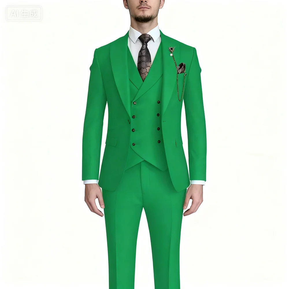 Men's Formal Wedding Terno Complete Slim Fit 3-Piece Set Classic Elegant Blazer Coat Vest Pants Ensemble for Groom
Men's Formal Wedding Terno Complete Slim Fit 3-Piece Set Classic Elegant Blazer Coat Vest Pants Ensemble for Groom