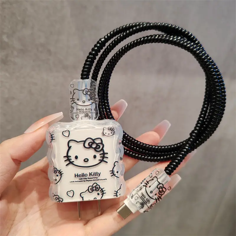 Hell Kitty Transparent Black Charger Protector Case for IPhone 15 14 13 12 Pro Max 18/20W Charger USB Data Protector Case Cover
Hell Kitty Transparent Black Charger Protector Case for IPhone 15 14 13 12 Pro Max 18/20W Charger USB Data Protector Case Cover
