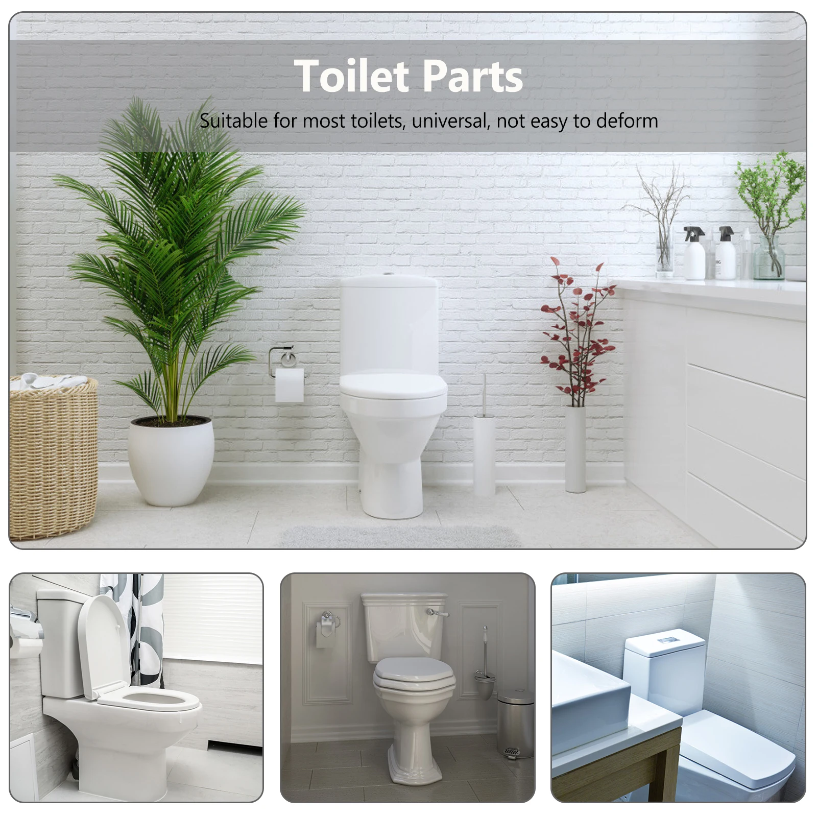 2 Sets Toilet Screw Decorative Nut Bathroom Toilet Parts Expansion Bolts High Strength Easy Install Universal Design Plastic
2 Sets Toilet Screw Decorative Nut Bathroom Toilet Parts Expansion Bolts High Strength Easy Install Universal Design Plastic