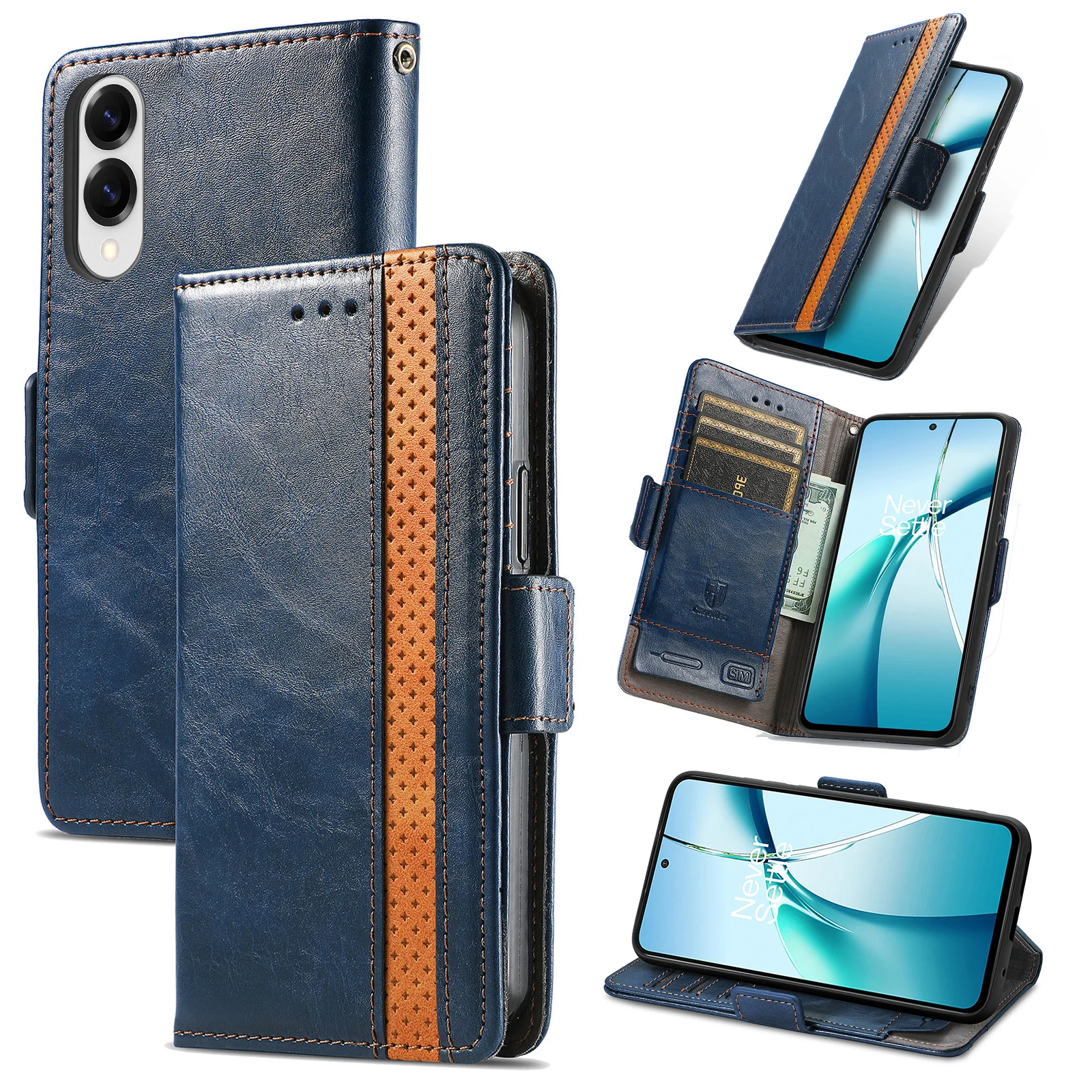 For Samsung Galaxy S25 Edge Phone Cases CASENEO PU Leather Cover Stand with RFID Blocking Wallet - Dark Blue
For Samsung Galaxy S25 Edge Phone Cases CASENEO PU Leather Cover Stand with RFID Blocking Wallet - Dark Blue