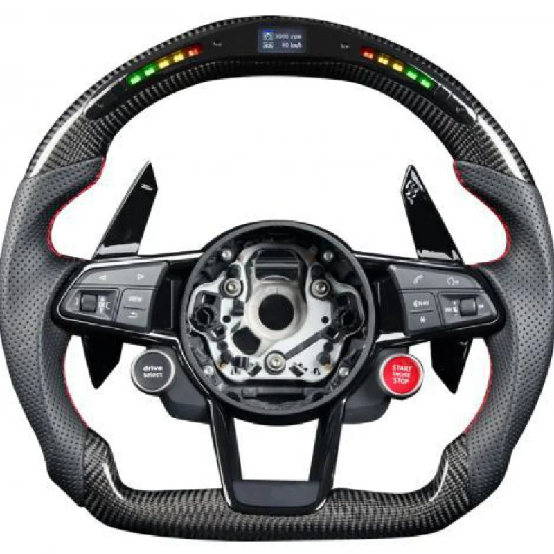 Suitable for 2016 Audi R8 Full Leather LED Sports Steering Wheel Kit
Suitable for 2016 Audi R8 Full Leather LED Sports Steering Wheel Kit