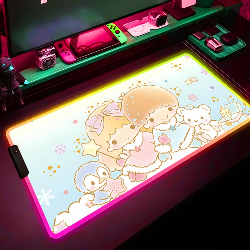 RGB LED Mouse Pad Laptop Rubber Extended Pad HD L-little Twin Star Mouse Mat Computer Game Mousepad PC Accessories Keyboard Pad
RGB LED Mouse Pad Laptop Rubber Extended Pad HD L-little Twin Star Mouse Mat Computer Game Mousepad PC Accessories Keyboard Pad