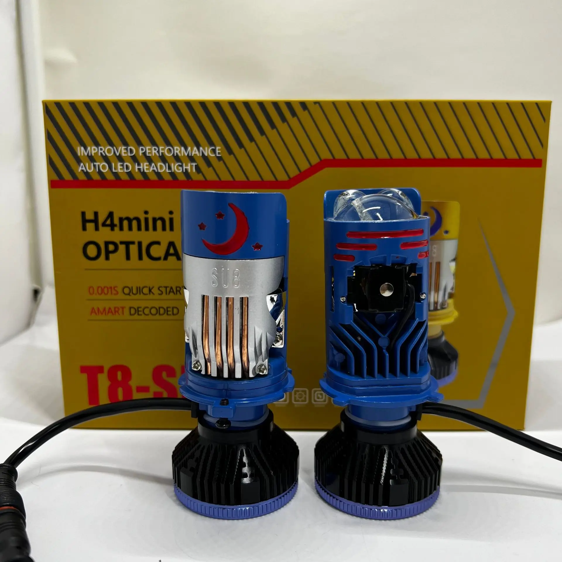150W T8-SU8 Dual Direct LED Headlight H4 Bi Beam Projector Laser 4 Copper Tube Motor Dual Cup Super Bright Front Lamp Upgrade
150W T8-SU8 Dual Direct LED Headlight H4 Bi Beam Projector Laser 4 Copper Tube Motor Dual Cup Super Bright Front Lamp Upgrade