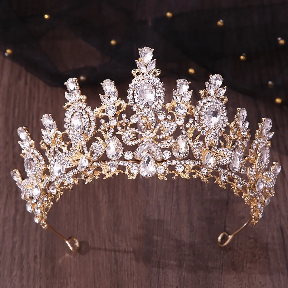 Rhinestone Headband Handmade Bridal Tiara Exquisite Vintage Crystal Crown Metallic Luxurious Baroque Headpiece Quinceanera
Rhinestone Headband Handmade Bridal Tiara Exquisite Vintage Crystal Crown Metallic Luxurious Baroque Headpiece Quinceanera