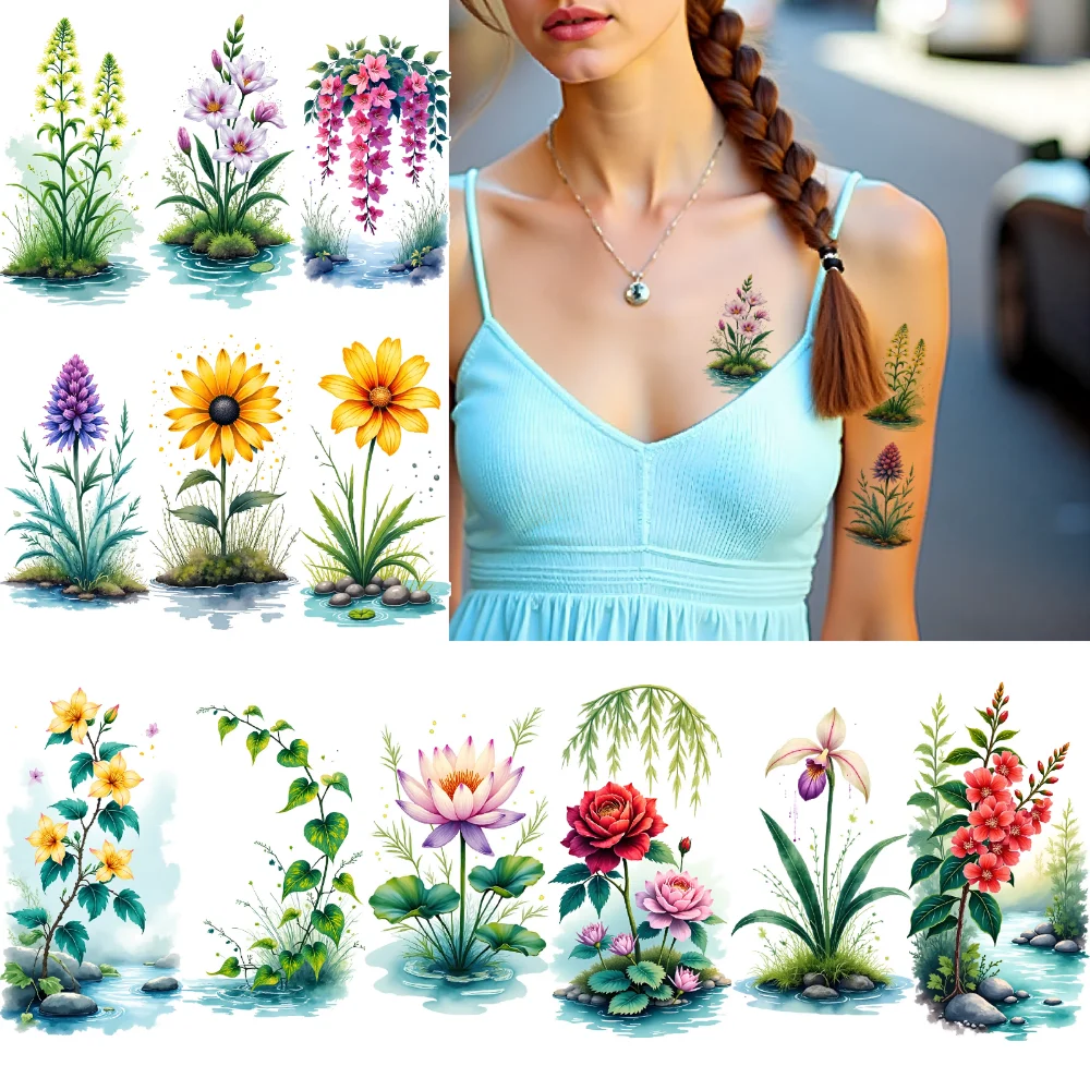 временные татуировки с цветочным рисунком, 9 шт., акварельные ботанические дизайны, водонепроницаемые долговечные наклейки на тело для девочек на груди
временные татуировки с цветочным рисунком, 9 шт., акварельные ботанические дизайны, водонепроницаемые долговечные наклейки на тело для девочек на груди