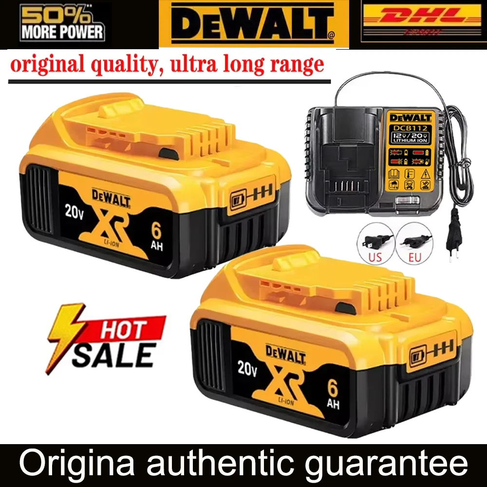 2024 NEW Original DEWALT Battery 20V 2.0-6.0AH, Rechargeable lithium-ion battery, DCB115, DCB118, DEWALT Tool Battery+Charger
2024 NEW Original DEWALT Battery 20V 2.0-6.0AH, Rechargeable lithium-ion battery, DCB115, DCB118, DEWALT Tool Battery+Charger