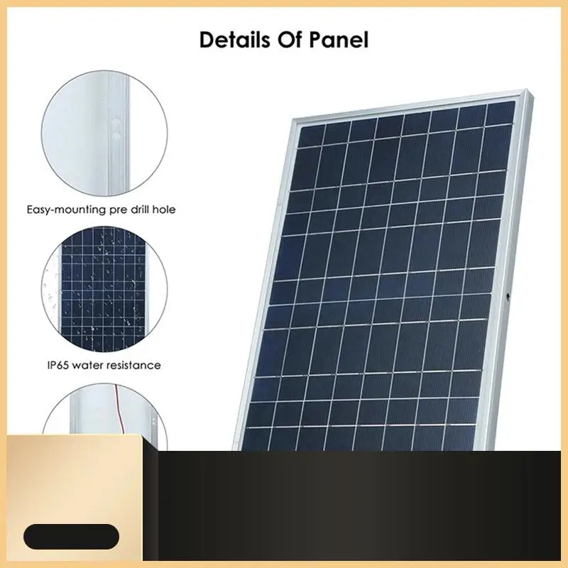 Комплект солнечной панели 12 В, полный мощность 30 Вт, портативный уличный перезаряжаемый генератор солнечных батарей для дома