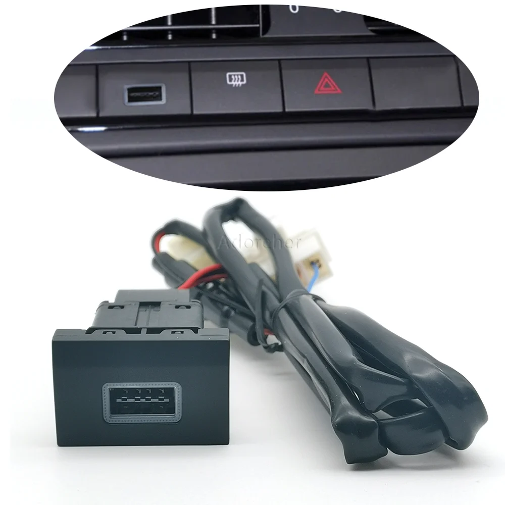 Синее быстрое автомобильное зарядное устройство QC3.0 Type C PD с двумя разъемами USB, адаптер для быстрой зарядки телефона, кнопка для VW POLO 11-13
Синее быстрое автомобильное зарядное устройство QC3.0 Type C PD с двумя разъемами USB, адаптер для быстрой зарядки телефона, кнопка для VW POLO 11-13