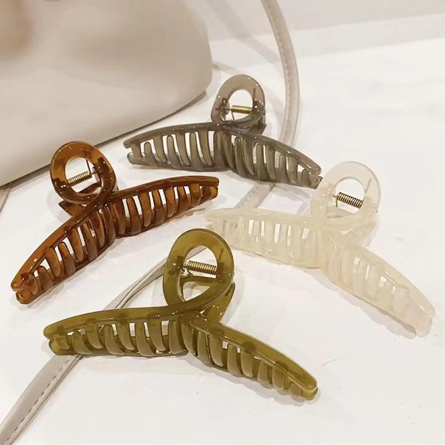 4 Pcs Large 5.1" Jelly Hair Claw Clips - Butterfly Design for Thick Hair, Women & Girls, Cute Accessories
4 Pcs Large 5.1" Jelly Hair Claw Clips - Butterfly Design for Thick Hair, Women & Girls, Cute Accessories