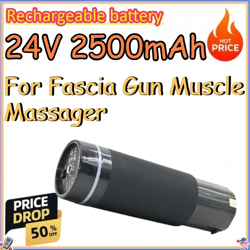 24V 2500mAh Rechargeable Battery for Fascia Gun Muscle Massager Replace lithium-ion batteries
24V 2500mAh Rechargeable Battery for Fascia Gun Muscle Massager Replace lithium-ion batteries