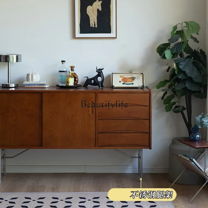 Retro solid wood storage locker, small apartment against the wall, medieval creative multi-functional tea cabinet
Retro solid wood storage locker, small apartment against the wall, medieval creative multi-functional tea cabinet